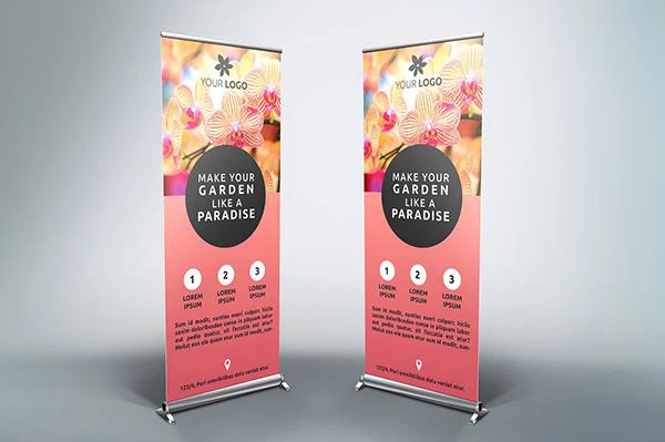 Anti-curl Fabric Banner